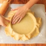 How to Line a Tart Pan: the easy way to perfectly line a loose-bottomed tart pan. | www.savortheflavour.com