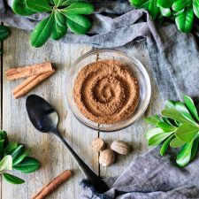 bowl of pumpkin pie spice with spoon