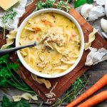 bowl of chicken noodle soup
