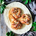 plate of Swedish cardamom buns