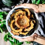 plate of roasted acorn squash