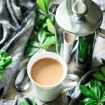 mug of French press coffee
