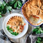 slice of Woolton pie on a plate
