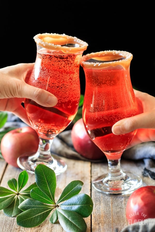 Sparkling Apple Cider Mocktail Savor the Flavour