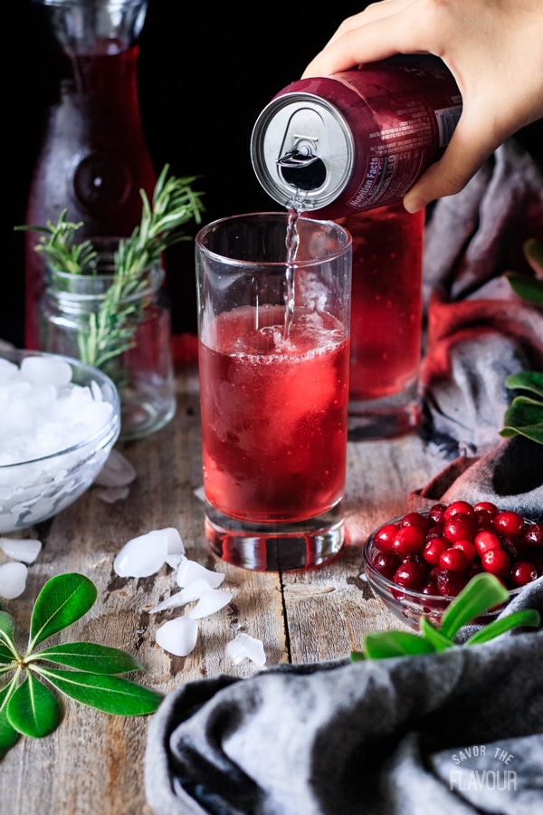 Sparkling Cranberry Mocktail | Savor the Flavour