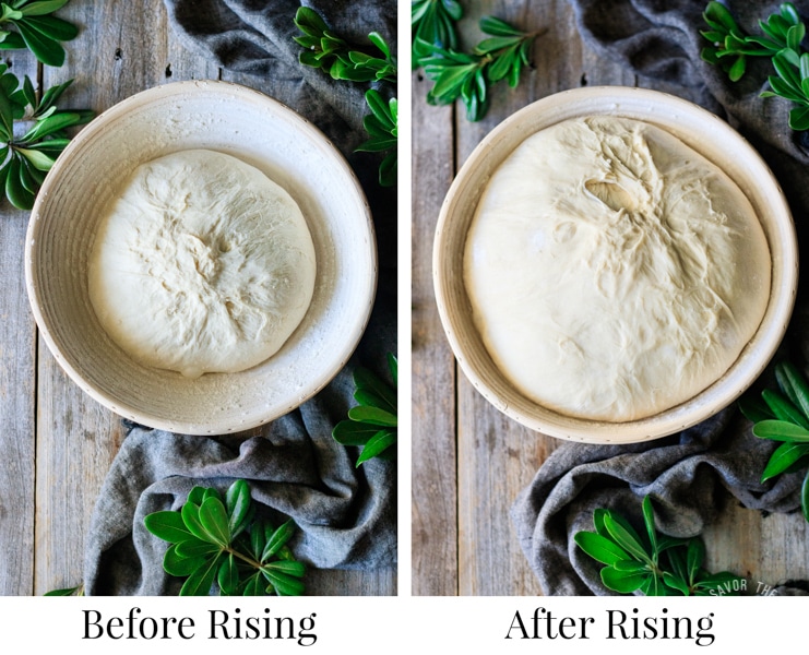 white mountain bread before and after the second rise