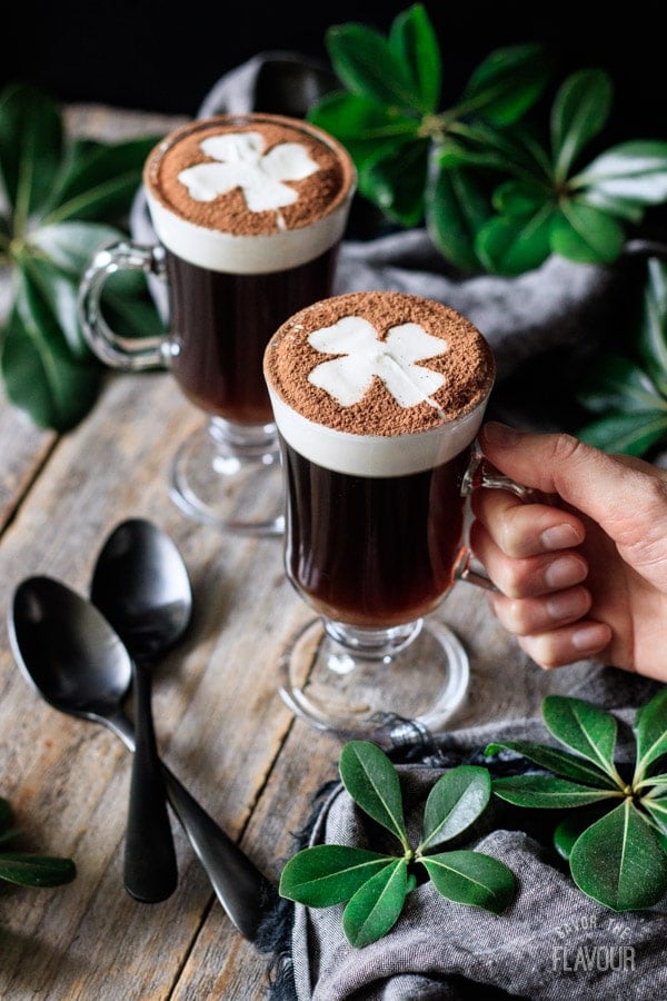 Faire un Virigin Irish Coffee