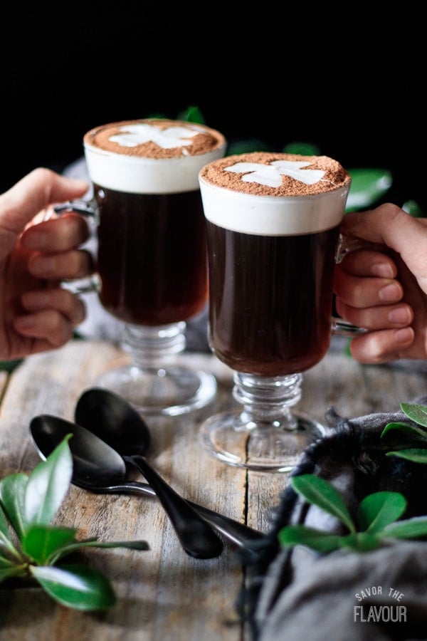 Faire un Virigin Irish Coffee