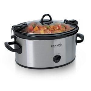 stainless steel crockpot with locking lid