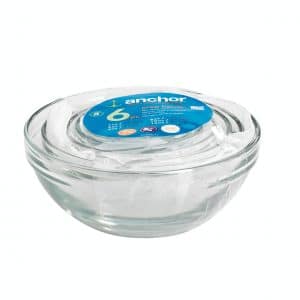 set of glass prep bowls