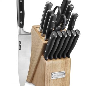 knife set in a wooden block