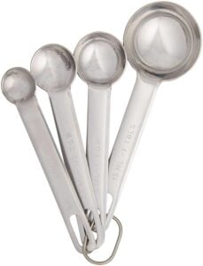 stainless steel measuring spoons
