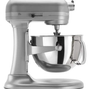 gray Kitchenaid mixer