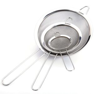 set of 3 kitchen strainers
