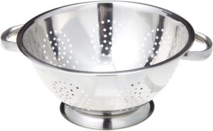 stainless steel colander with handles