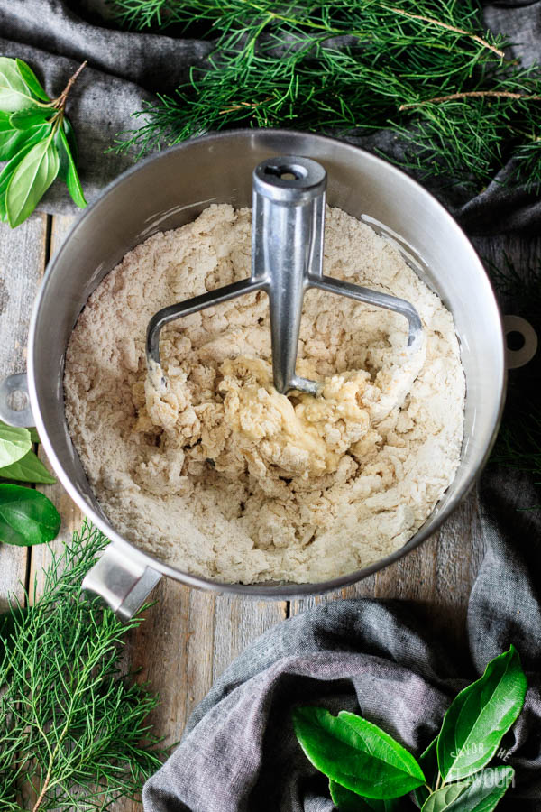 mixing dough for Hawaiian sweet rolls