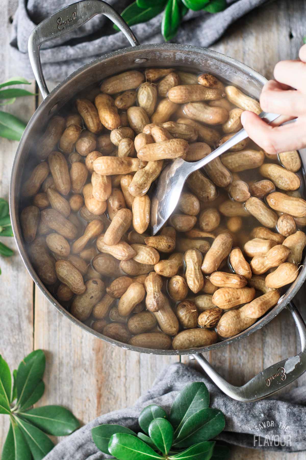 how to prevent boiled peanuts from sticking in the shell 10 stirring a pot of boiled peanuts