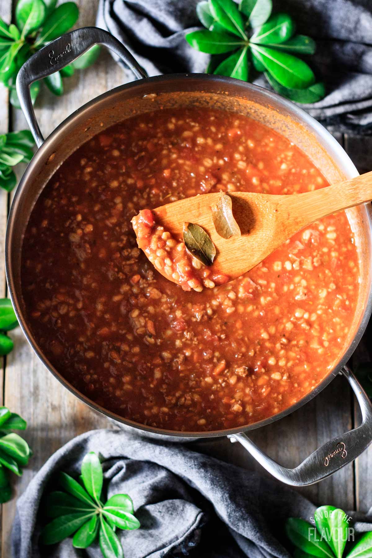 Homemade Hamburger Barley Soup | Savor the Flavour