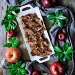 plate of apple peel chips
