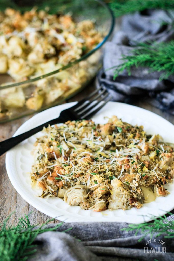 Stuffed Artichoke Casserole Savor the Flavour