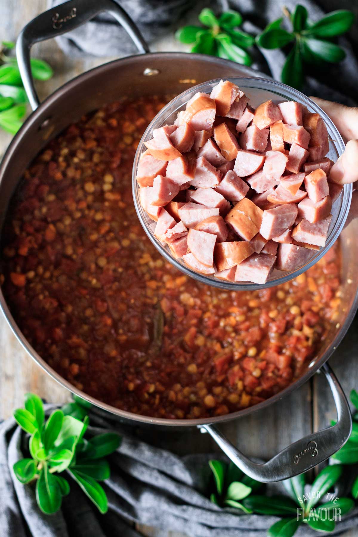 Lentil Stew with Sausage Recipe Savor the Flavour