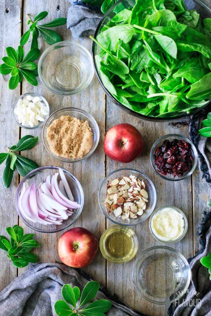 Spinach Apple Salad Recipe Savor the Flavour