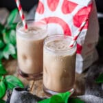 two glasses of mocha cream cold brew