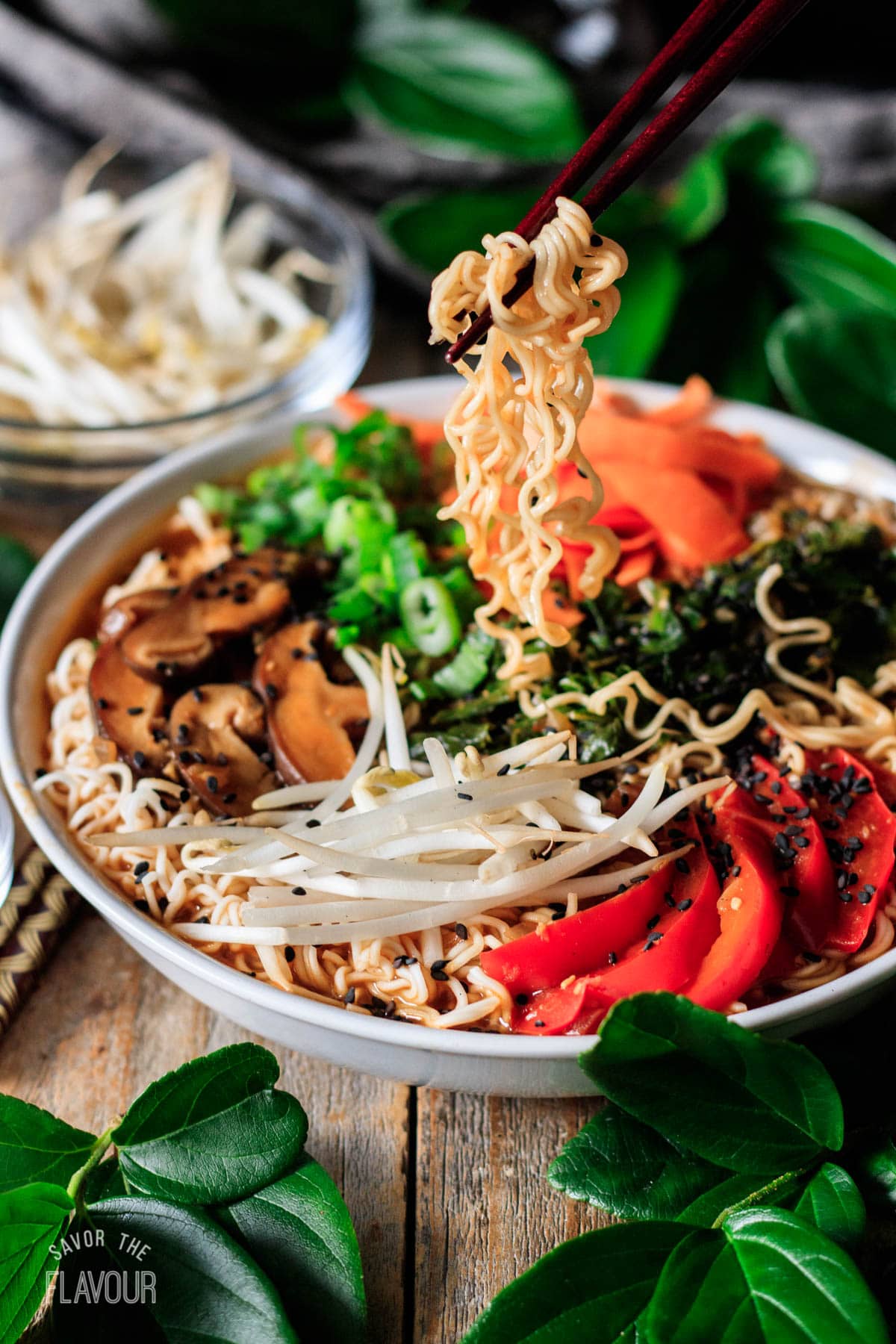 Vegan Ramen with Vegetables Savor the Flavour