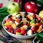 Chick-fil-A fruit tray in a white bowl