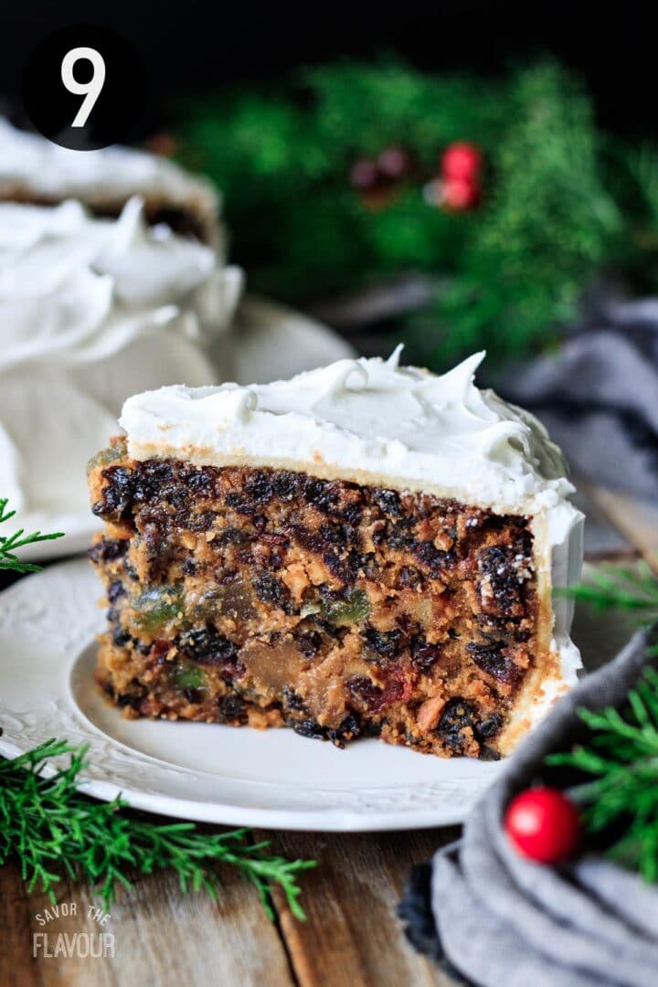 How to Decorate a British Christmas Cake - Savor the Flavour