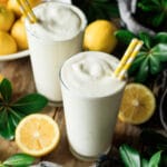 two glasses of Chick-fil-A frosted lemonade