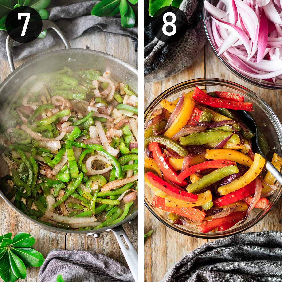 No Chop Chipotle Copycat Fajita Veggies - Blue Ridge Blonde