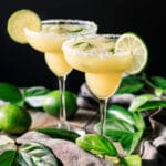two frozen virgin jalapeño margaritas