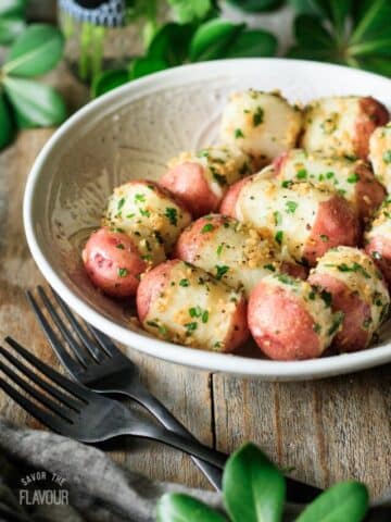 bowl of parsley potatoes