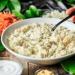 person holding a spoonful of Chick-fil-A coleslaw