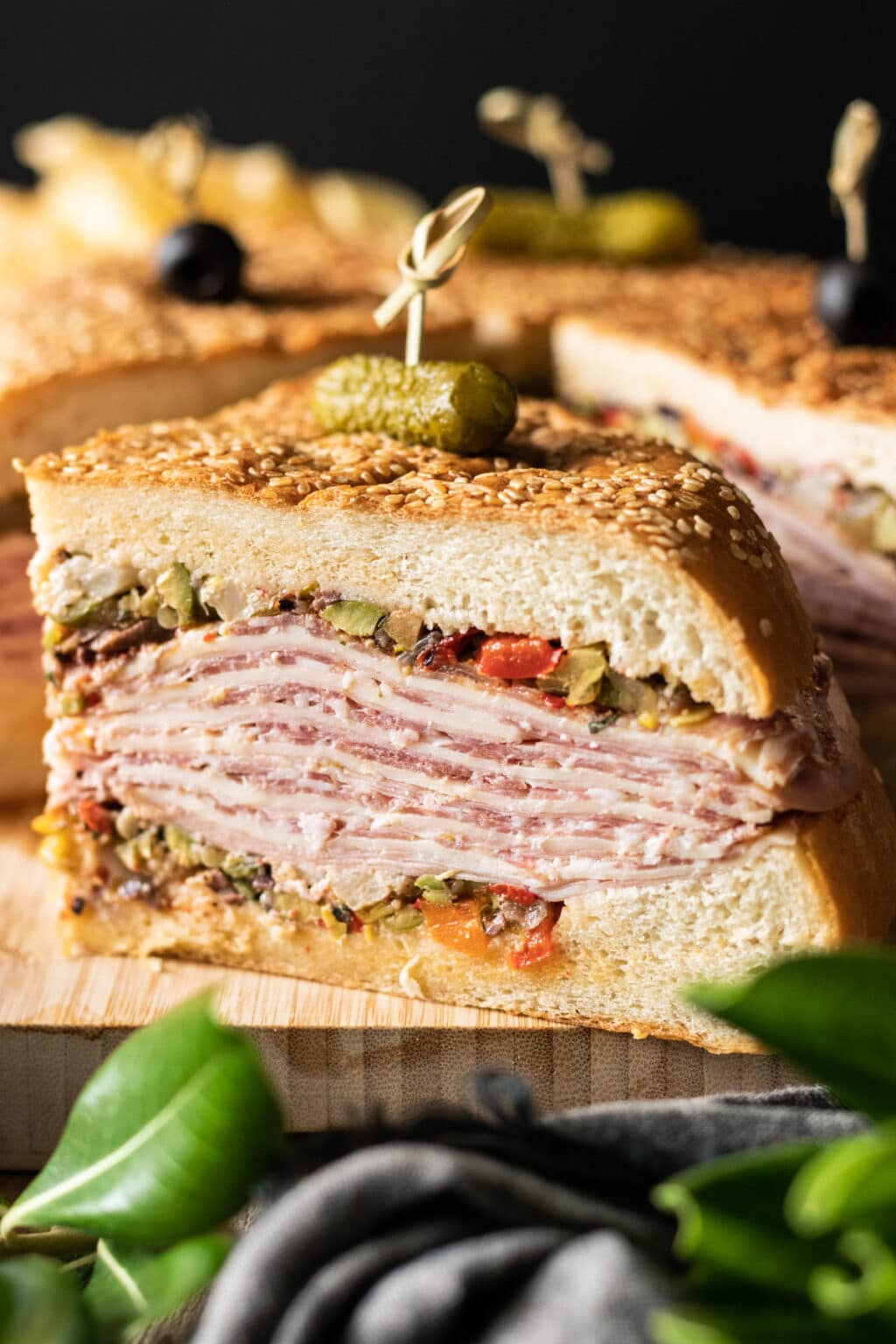 Muffaletta Sandwich Savor the Flavour