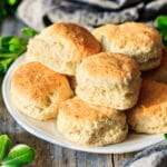 buttermilk biscuits on a plate