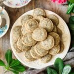 plate of Earl Grey shortbread