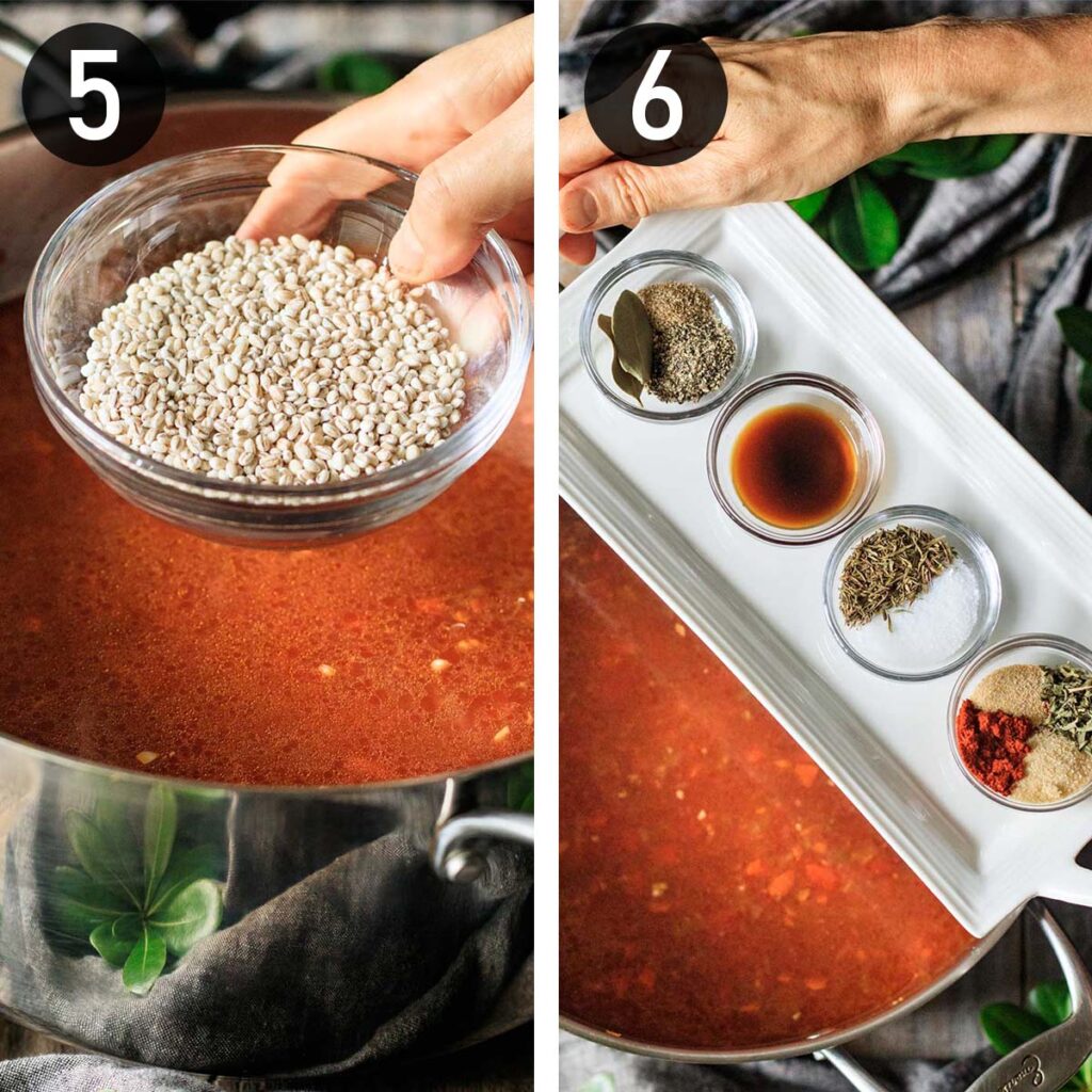 Hamburger Barley Soup - Savor the Flavour