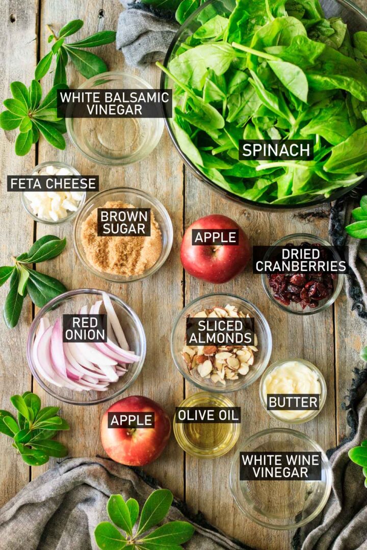 Spinach Apple Salad Savor the Flavour