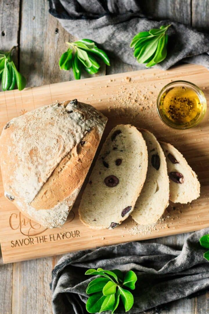 Rustic Greek Olive Bread Savor the Flavour