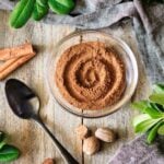 glass bowl of pumpkin pie spice