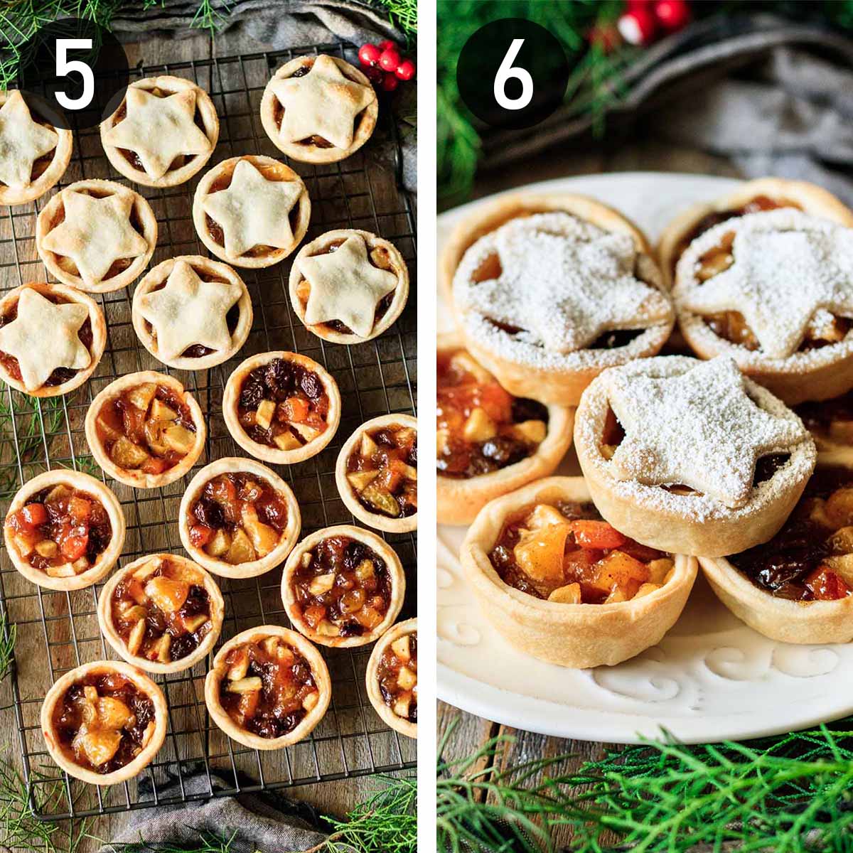 Mince Pies with Clementine & Brandy. Tasty English pastries for Christmas!