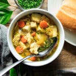 bowl of Panera chicken noodle soup