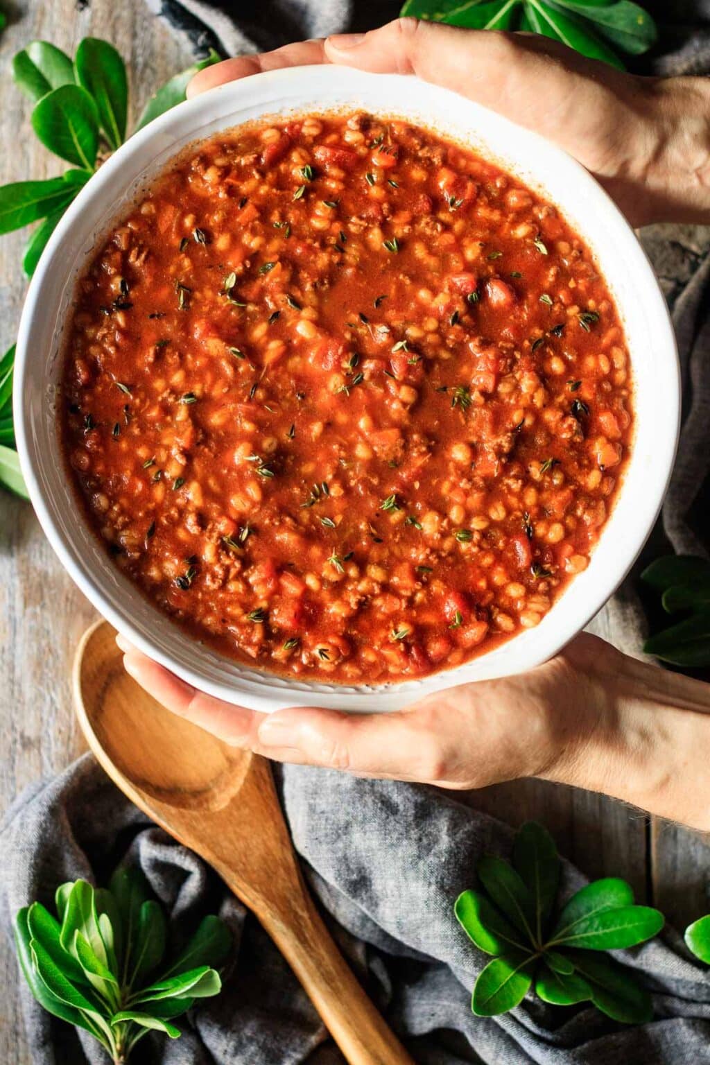 Hamburger Barley Soup - Savor the Flavour