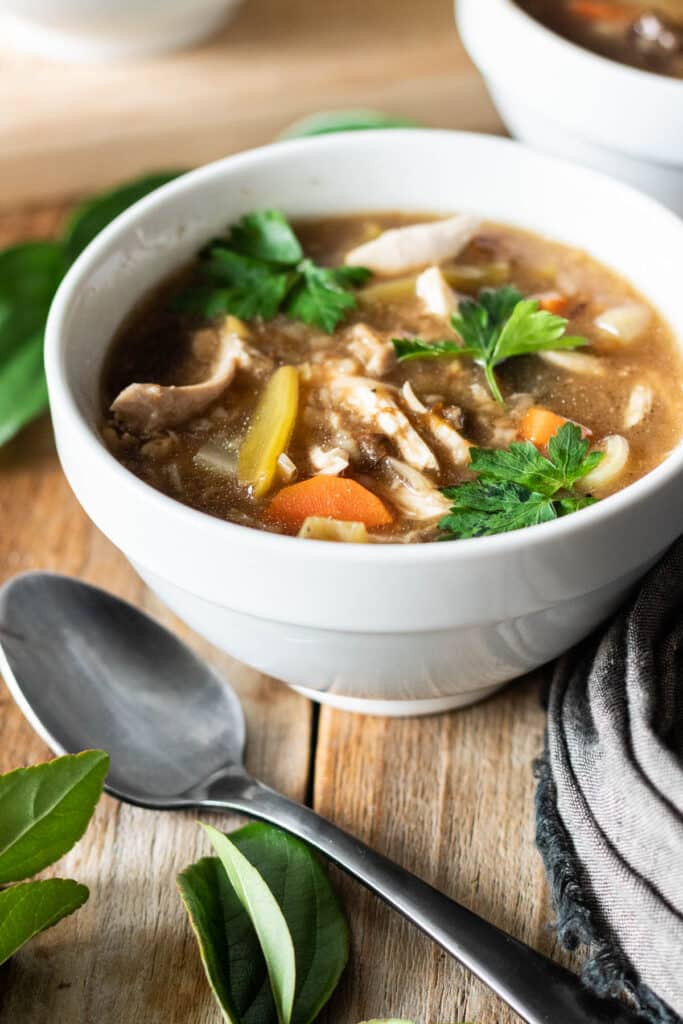 Cock-a-Leekie Soup - Savor the Flavour