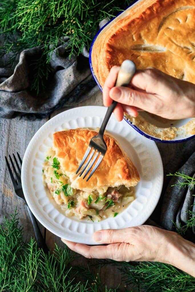 Irish Ham and Cabbage Pie Savor the Flavour